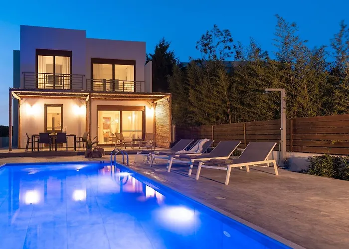 Luxury Nissovilla With Private Pool & Sea Views